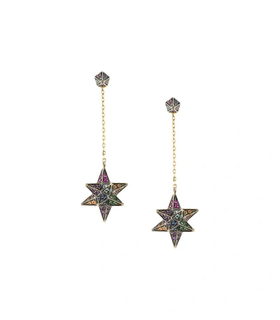 Shop Noor Fares Gold Merkaba Cone Dress Earring