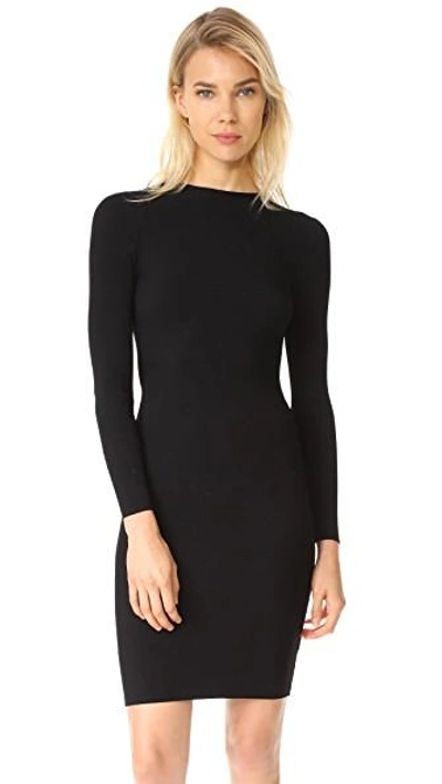 Shop Helmut Lang Tie Back Dress In Black