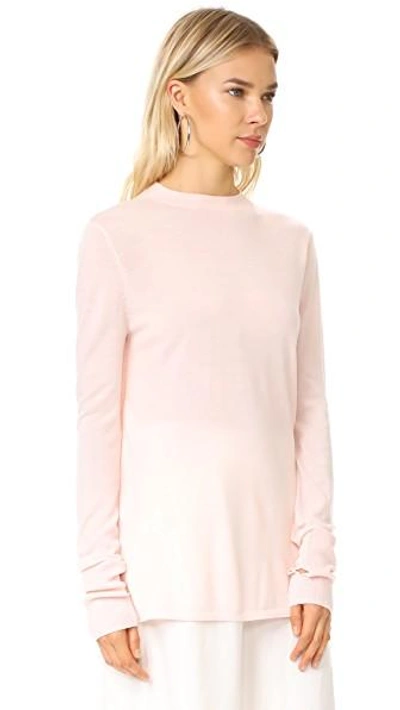 Shop Dion Lee Tie Back Sweater In Pink