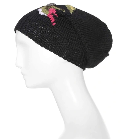 Shop Dolce & Gabbana Embellished Wool Hat In Multicoloured