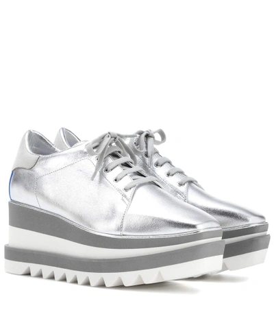 Shop Stella Mccartney Sneak Elyse Platform Sneakers In Silver