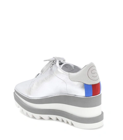 Shop Stella Mccartney Sneak Elyse Platform Sneakers In Silver