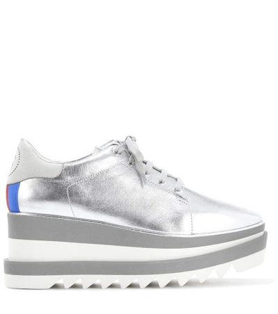 Shop Stella Mccartney Sneak Elyse Platform Sneakers In Silver