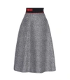 FENDI Knitted wool and silk skirt