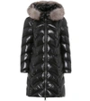 MONCLER Albizia fur-trimmed down coat