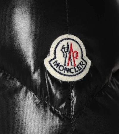 Shop Moncler Albizia Fur-trimmed Down Coat In Llack