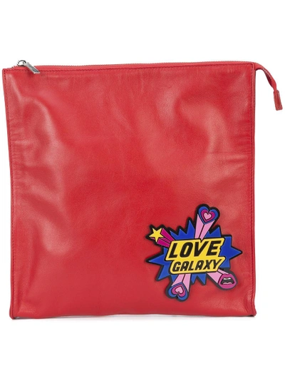 Shop Yazbukey Love Galaxy Plexi Evening Bag