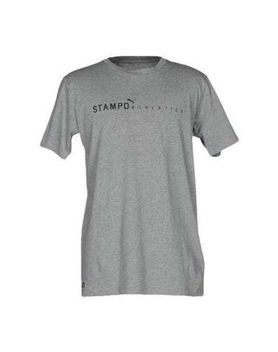 Shop Stampd T-shirt In Grey