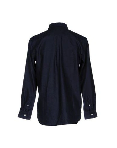 Shop Golden Goose Solid Color Shirt In Dark Blue