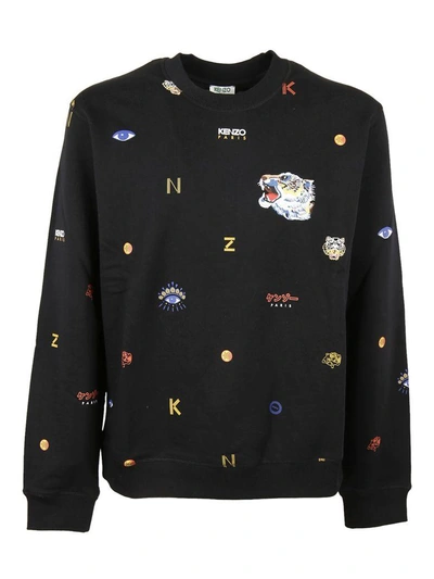 Shop Kenzo Felpa In Nero