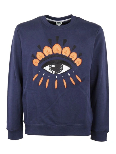 Shop Kenzo Eye Classic Sweatshirt In Blue