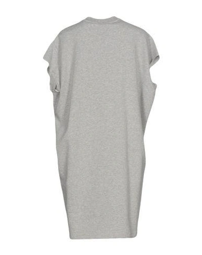 Shop Giamba Short Dress In Light Grey