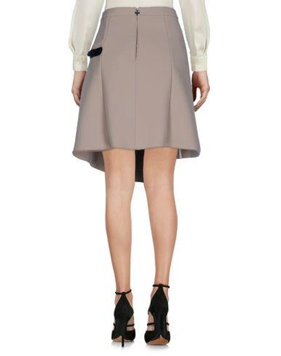 Shop Carven Knee Length Skirt In Grey