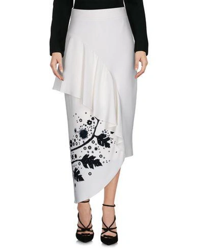 Shop Peter Pilotto 3/4 Length Skirts In White