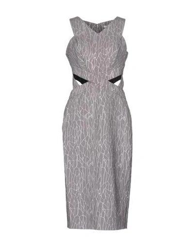 Shop Jonathan Simkhai Knee-length Dress In Grey
