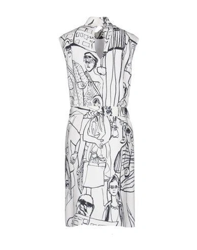 Shop Emilio Pucci Knee-length Dress In White