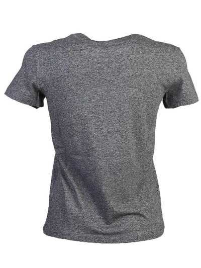 Shop Kenzo Tiger Printed Cotton T-shirt In Grey