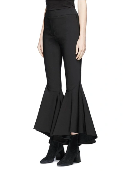 Shop Ellery 'sinuous' Cropped Full Flare Suiting Pants