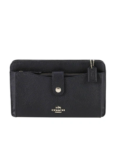 Shop Coach Mini Bag Shoulder Bag Women  In Black