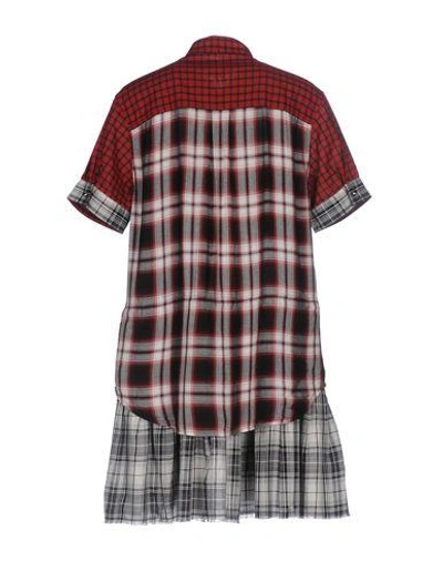 Shop Diesel Shirt Dress In Red