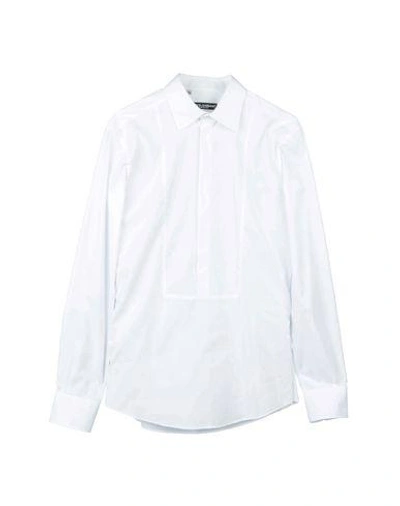 Shop Dolce & Gabbana Man Shirt White Size 16 Cotton