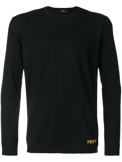 Shop Fendi Logo Sweatshirt