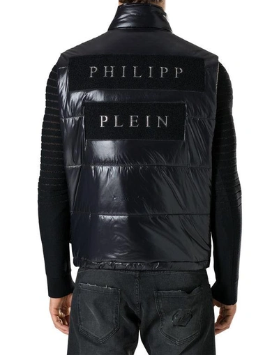 Shop Philipp Plein Short Vest "alexander" In Black