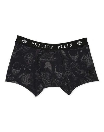 Shop Philipp Plein Boxer Long "tatoo"