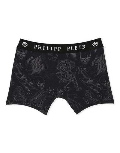 Shop Philipp Plein Boxer Long "tatoo"