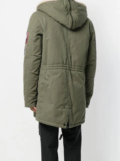 Shop Lanvin Hooded Parka In Green