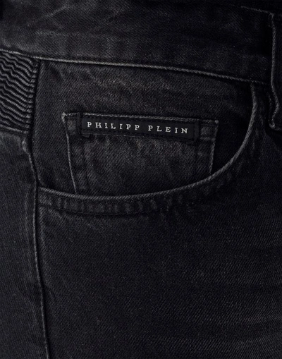 Shop Philipp Plein Biker Straight Cut "san"