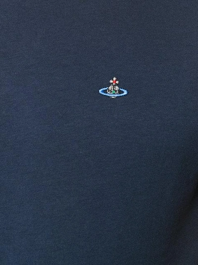 Shop Vivienne Westwood Embroidered Orb T-shirt