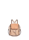 CHLOÉ 'Faye' mini suede flap leather backpack