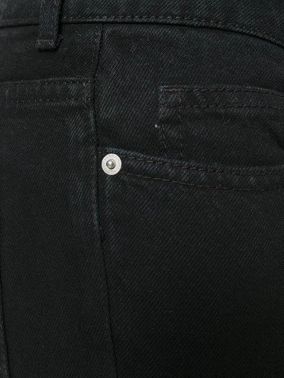 Shop Alexander Mcqueen Kickback Denim Jeans In Black
