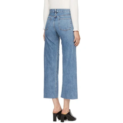 Simon Miller Woman Marlo Cropped Mid-rise Wide-leg Jeans Mid Denim In ...