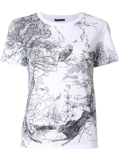 Shop Alexander Mcqueen Woodland Print T-shirt