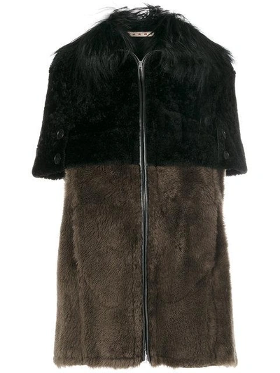 Shop Marni Layered Gilet In Black