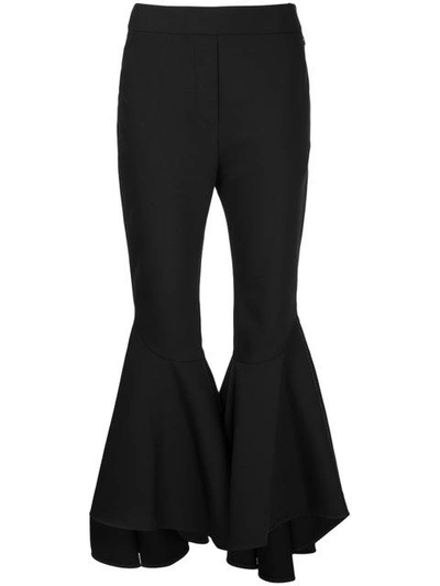 Shop Ellery Flared Trousers - Black