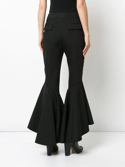 Shop Ellery Flared Trousers - Black