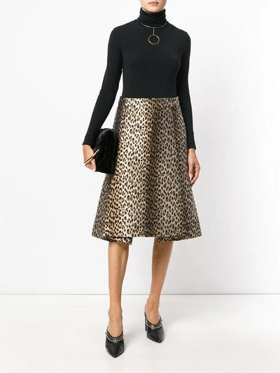 Shop Antonio Marras Leopard Print Skirt