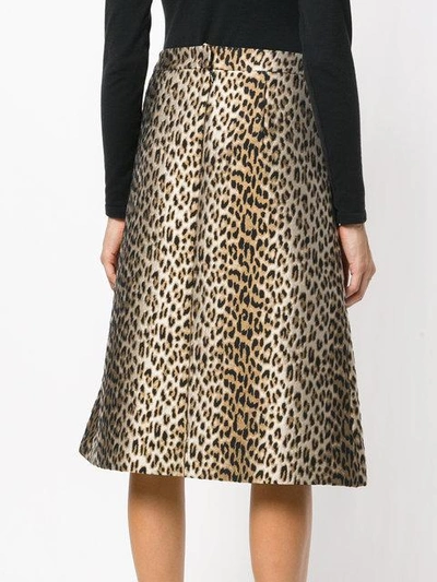 Shop Antonio Marras Leopard Print Skirt