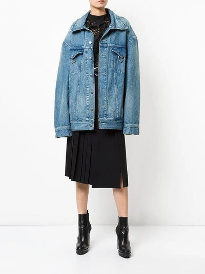 Shop Ambush Oversized Denim Jacket - Blue