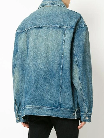 Shop Ambush Oversized Denim Jacket - Blue