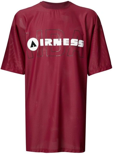 Shop Hood By Air Irness Print T In Red