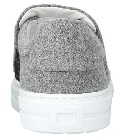 Shop Roger Vivier Sneaky Viv Felt Trainers In Grey/light