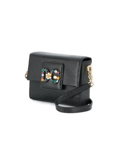 Shop Dolce & Gabbana 'dg Millennials' Schultertasche In Black