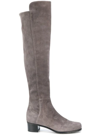 Shop Stuart Weitzman All Serve Knee High Boots - Grey