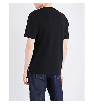 Shop Mcq By Alexander Mcqueen Graphic-print Cotton T-shirt In Darkest Black