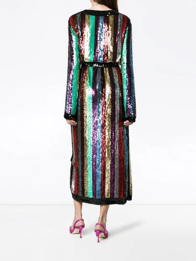 Shop Attico Sequin Embellished Midi Dress
