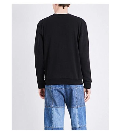 Shop Mcq By Alexander Mcqueen Silence Cotton-jersey Sweatshirt In Darkest Black